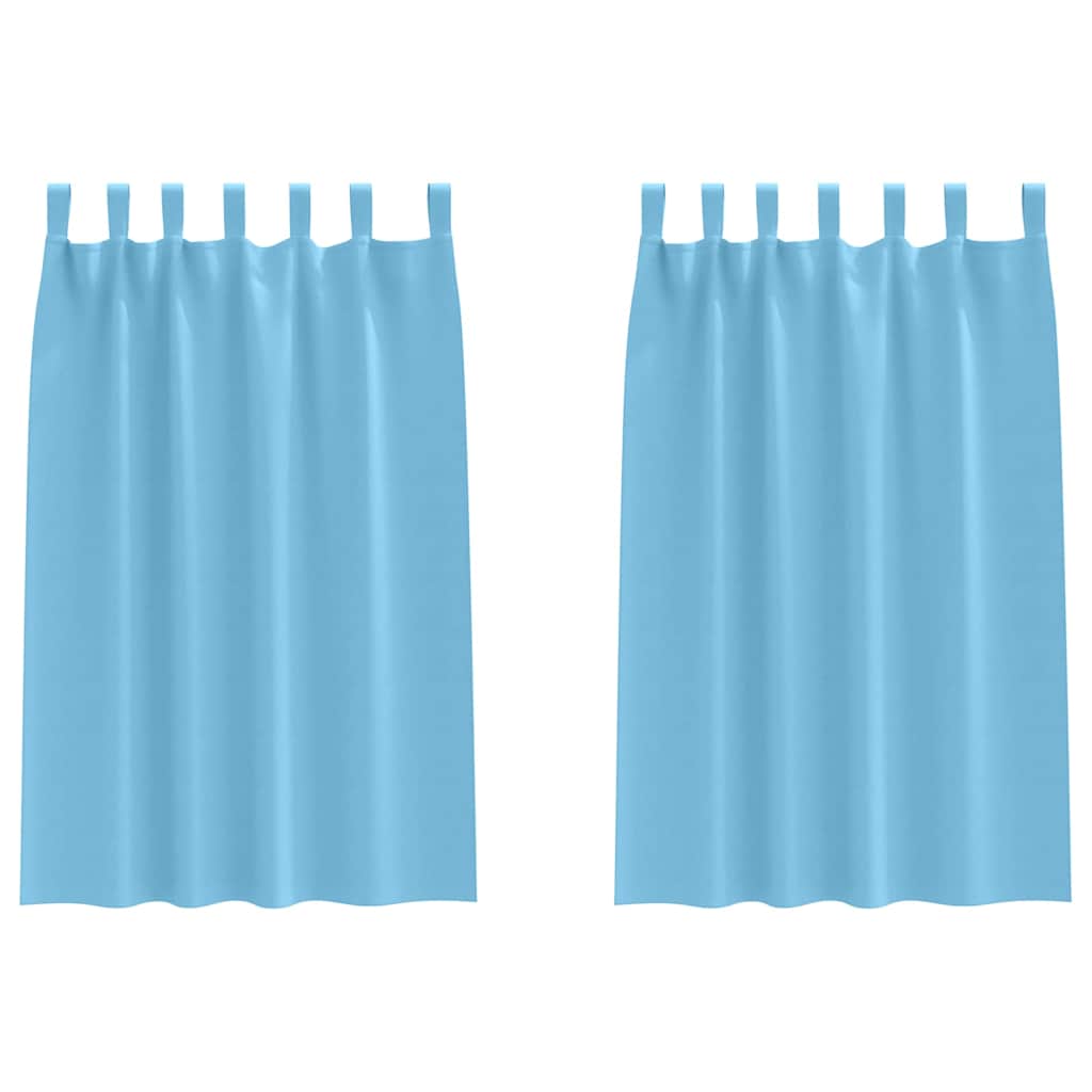 Zavjese za blackout s prstenovima 2 pcs Svijetloplava