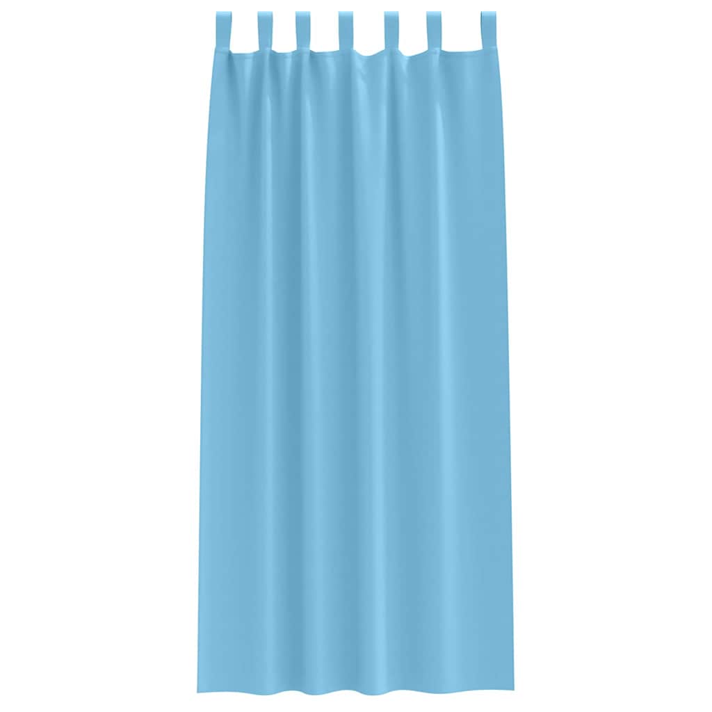 Zavjese za blackout s prstenovima 2 pcs Svijetloplava