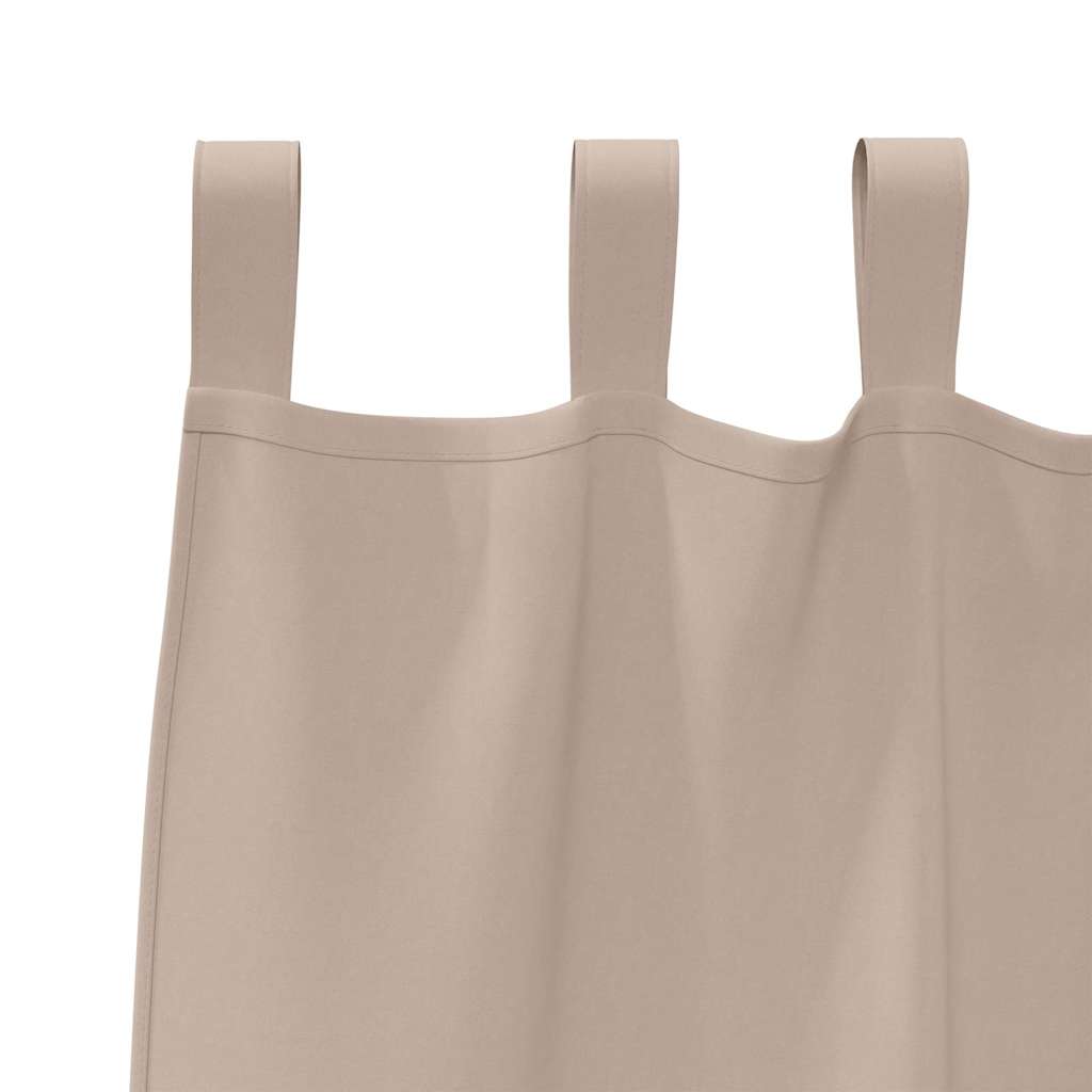 Zavjese za blackout s prstenovima 2 pcs Sivo-smeđa 140 x 140 cm