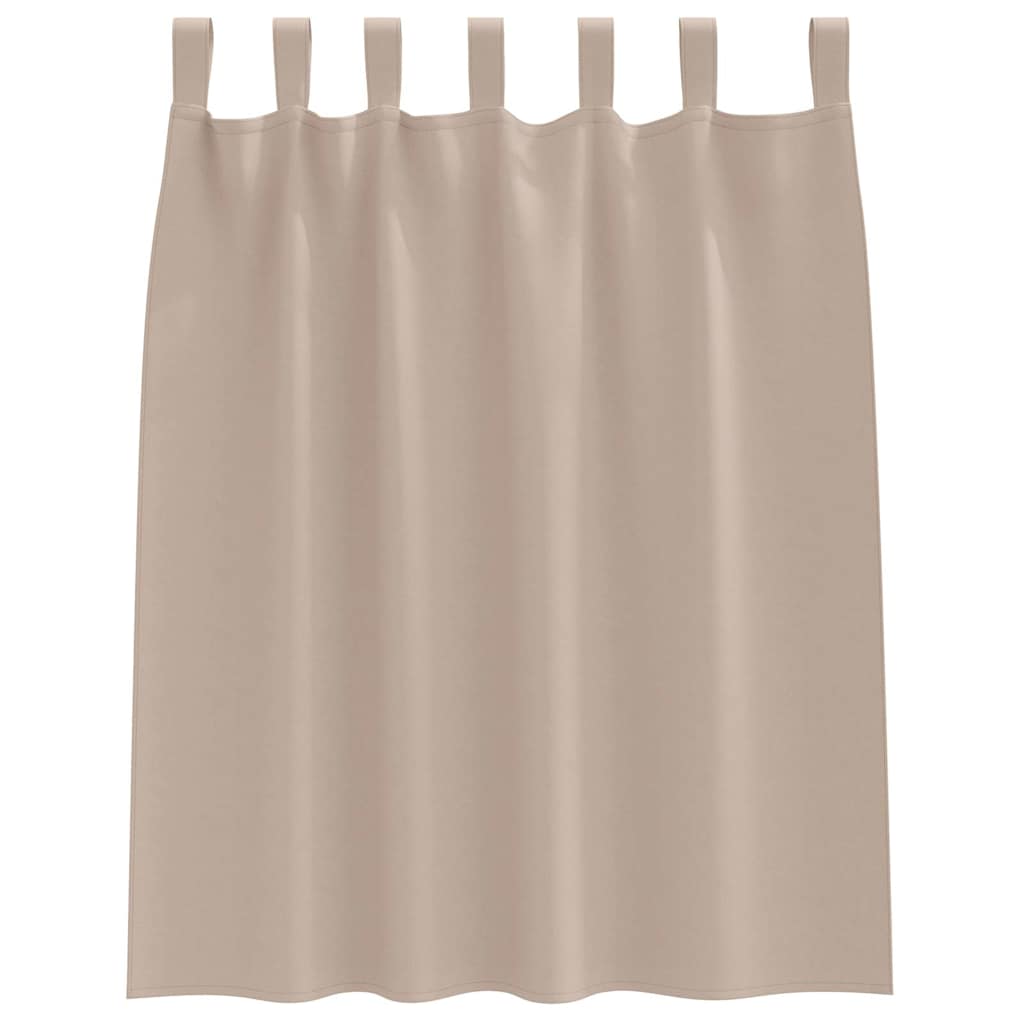 Zavjese za blackout s prstenovima 2 pcs Sivo-smeđa 140 x 140 cm