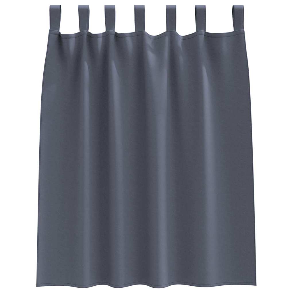 Zavjese za blackout s prstenovima 2 pcs Antracit 140 x 140 cm