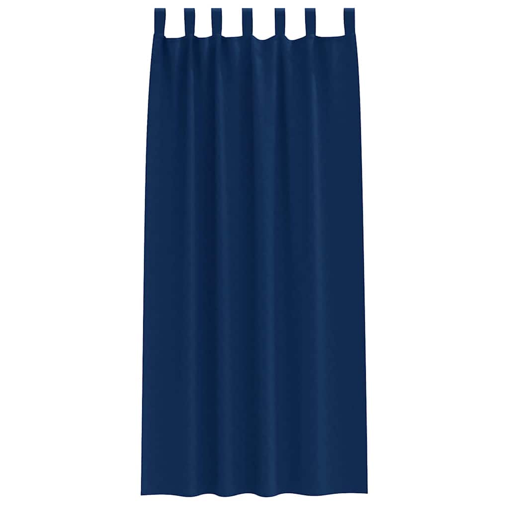 Zavjese za blackout s prstenovima 2 pcs Tamno plava