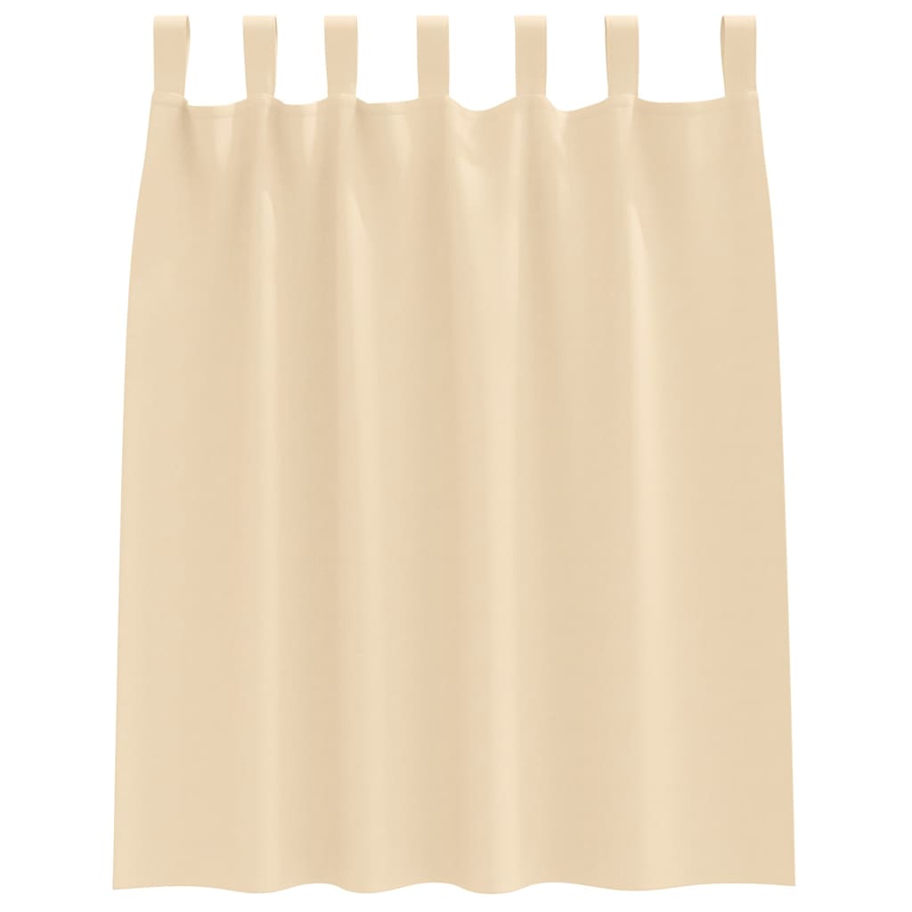 Zavjese za blackout s prstenovima 2 kom. Krem 140 x 140 cm
