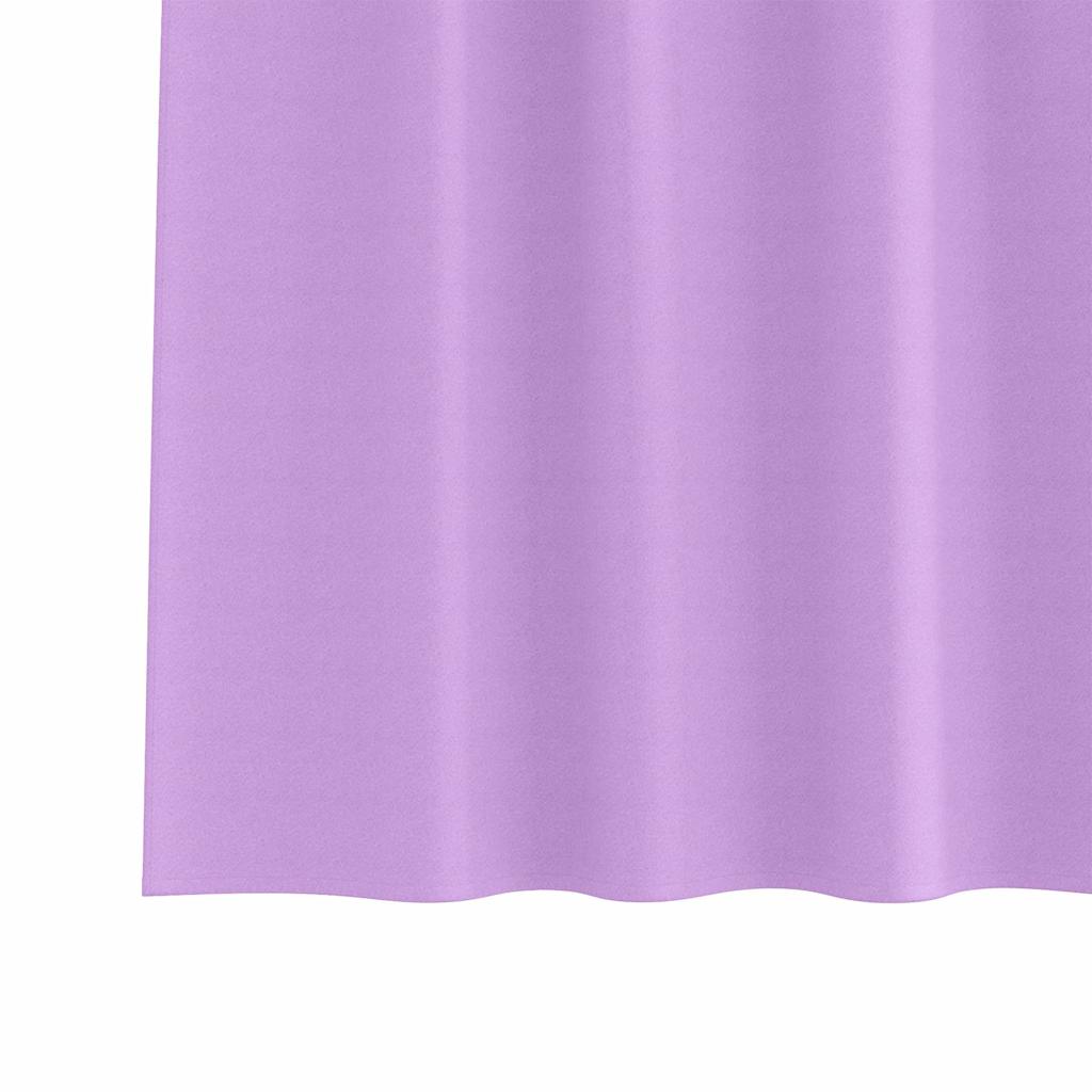 Zavjese za blackout s prstenovima 2 pcs Ljubičasta 140 x 140 cm