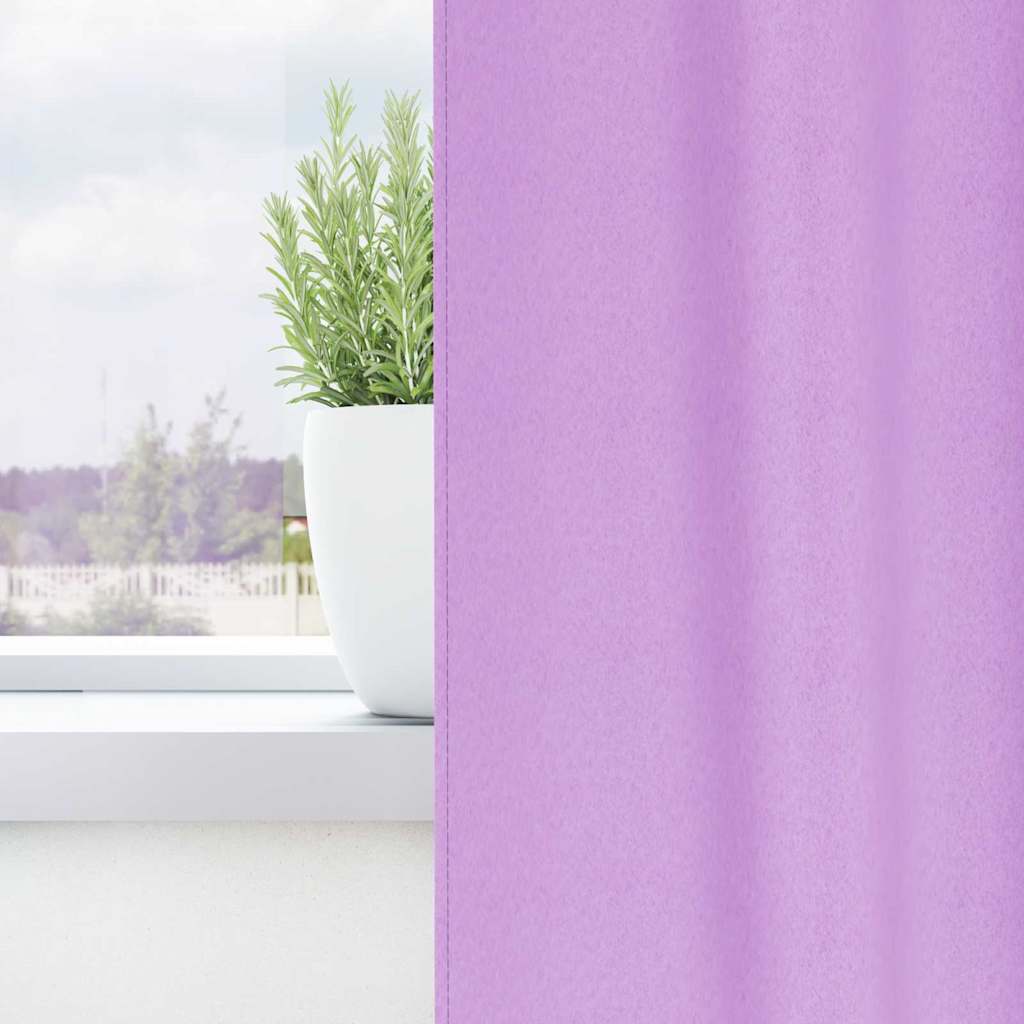 Zavjese za blackout s prstenovima 2 pcs Ljubičasta 140 x 140 cm