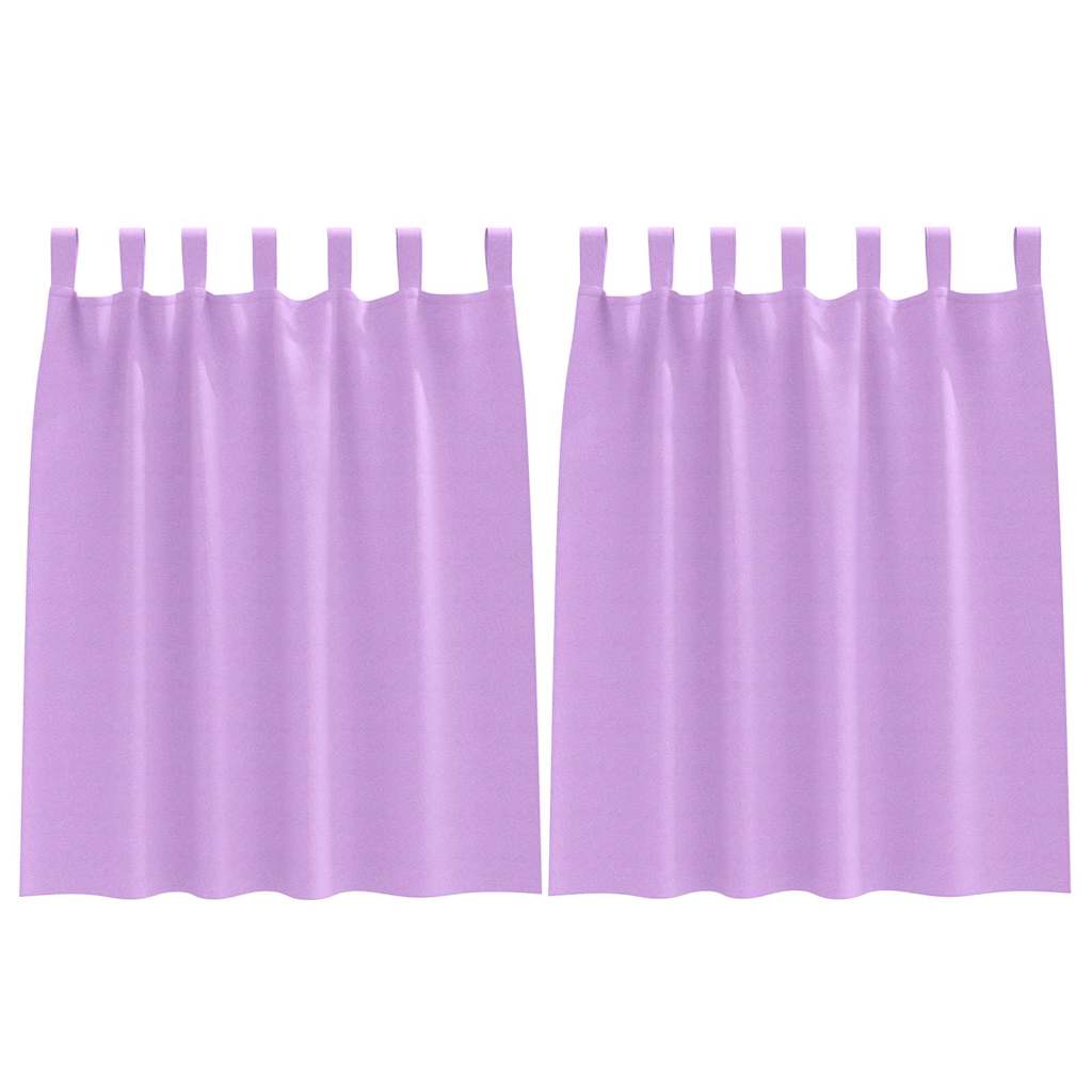 Zavjese za blackout s prstenovima 2 pcs Ljubičasta 140 x 140 cm