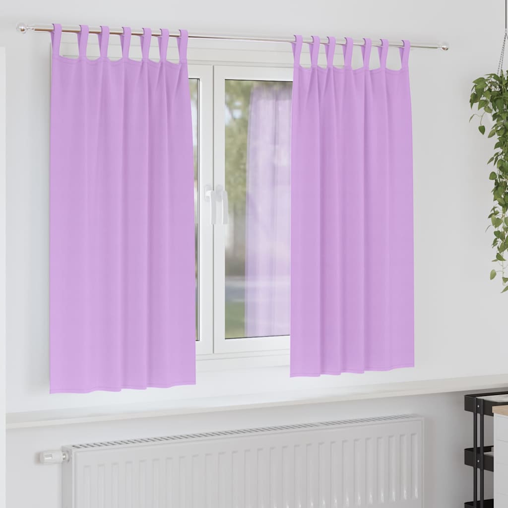 Zavjese za blackout s prstenovima 2 pcs Ljubičasta 175 x 140 cm