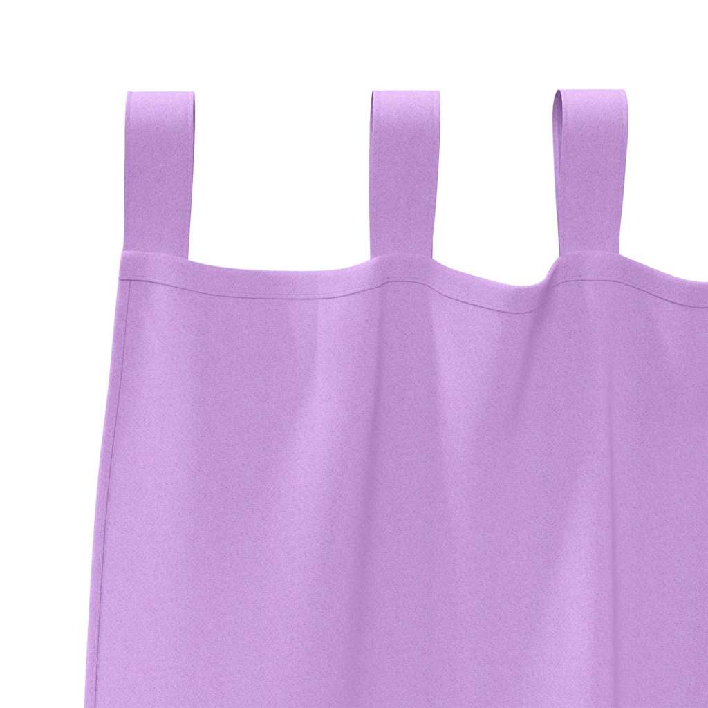 Zavjese za blackout s prstenovima 2 pcs Ljubičasta 245 x 140 cm
