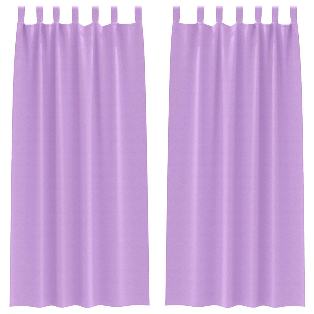 Zavjese za blackout s prstenovima 2 pcs Ljubičasta 260 x 140 cm