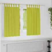 Zavjese za blackout s prstenovima 2 pcs Zelena 140 x 140 cm