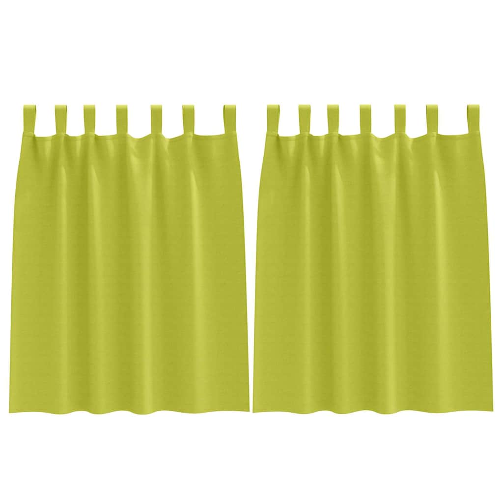 Zavjese za blackout s prstenovima 2 pcs Zelena 140 x 140 cm