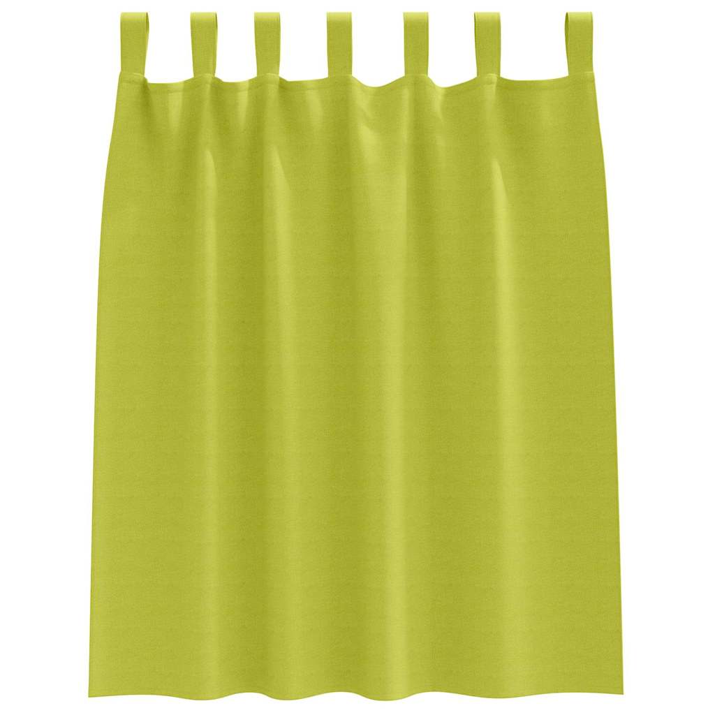 Zavjese za blackout s prstenovima 2 pcs Zelena 140 x 140 cm
