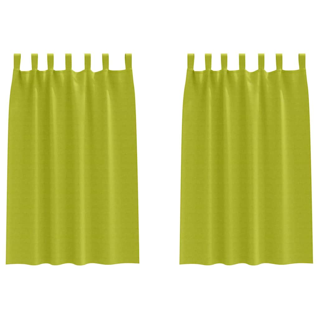 Zavjese za blackout s prstenovima 2 pcs Zelena 175 x 140 cm