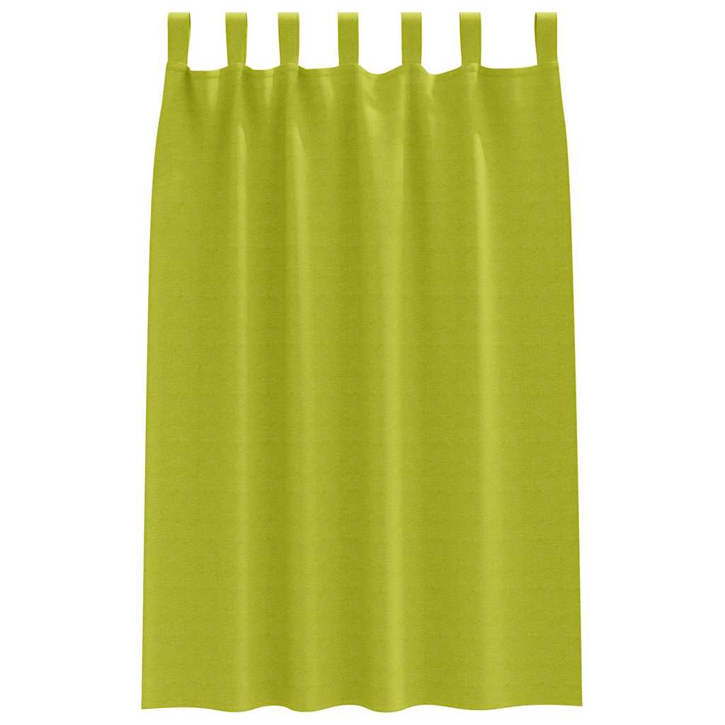 Zavjese za blackout s prstenovima 2 pcs Zelena 175 x 140 cm