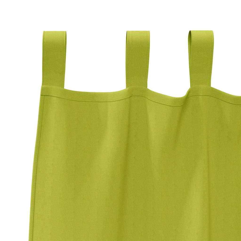Zavjese za blackout s prstenovima 2 pcs Zelena 245 x 140 cm