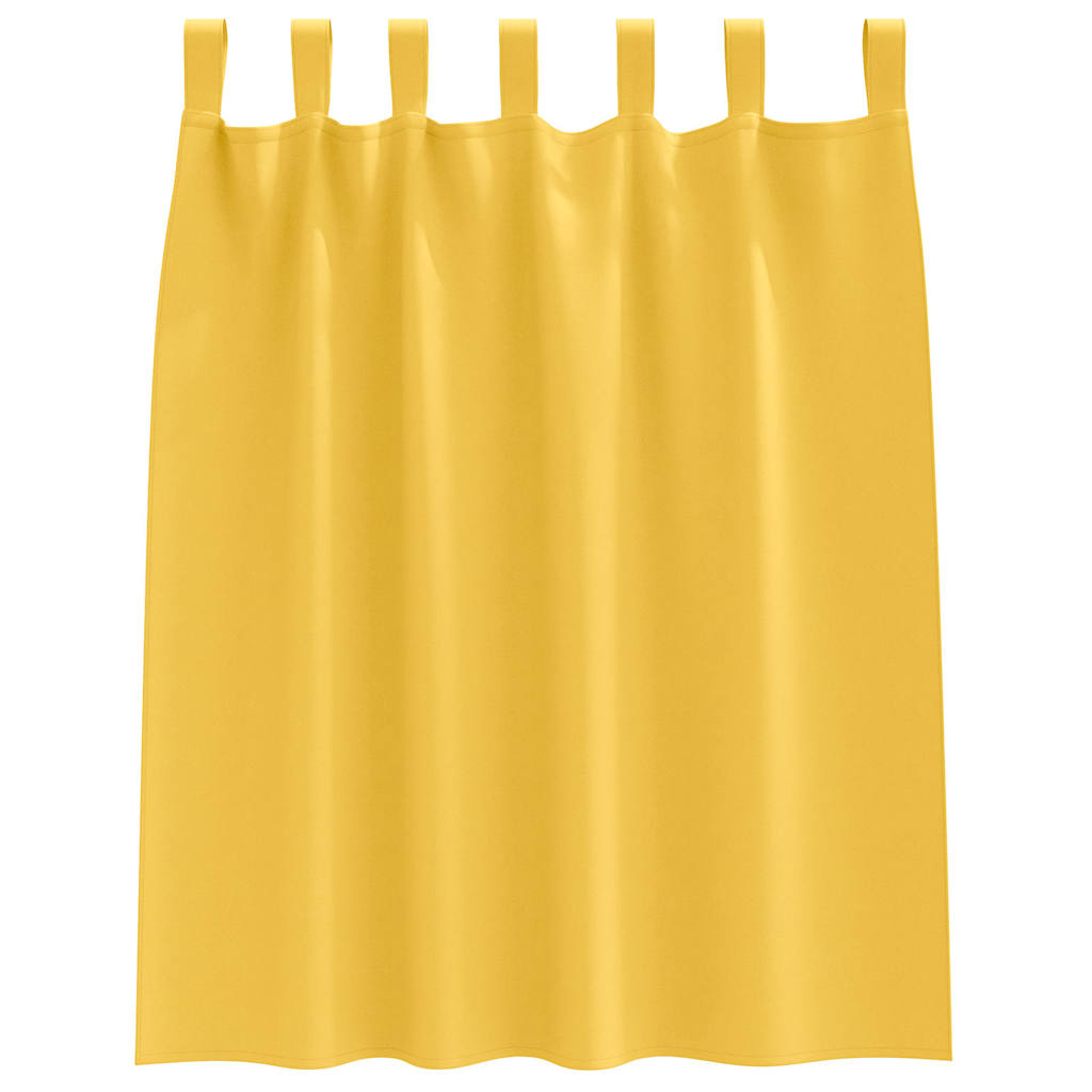 Zavjese za blackout s prstenovima 2 pcs Žuta 140 x 140 cm