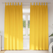 Zavjese za blackout s prstenovima 2 pcs Žuta 225 x 140 cm