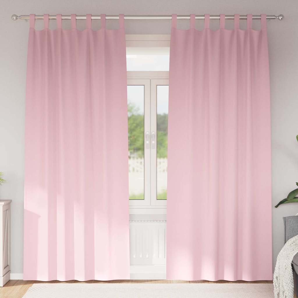 Zavjese za blackout s prstenovima 2 pcs Bebina roza
