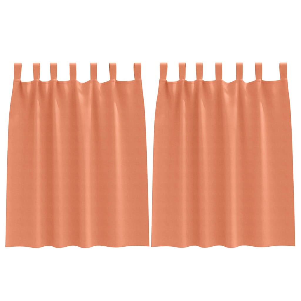 Zavjese za blackout s prstenovima 2 pcs Terakota 140 x 140 cm