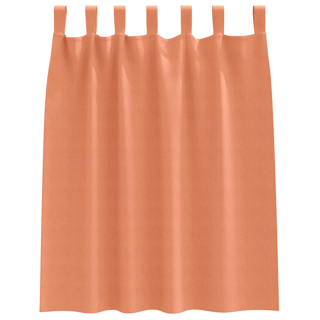 Zavjese za blackout s prstenovima 2 pcs Terakota 140 x 140 cm