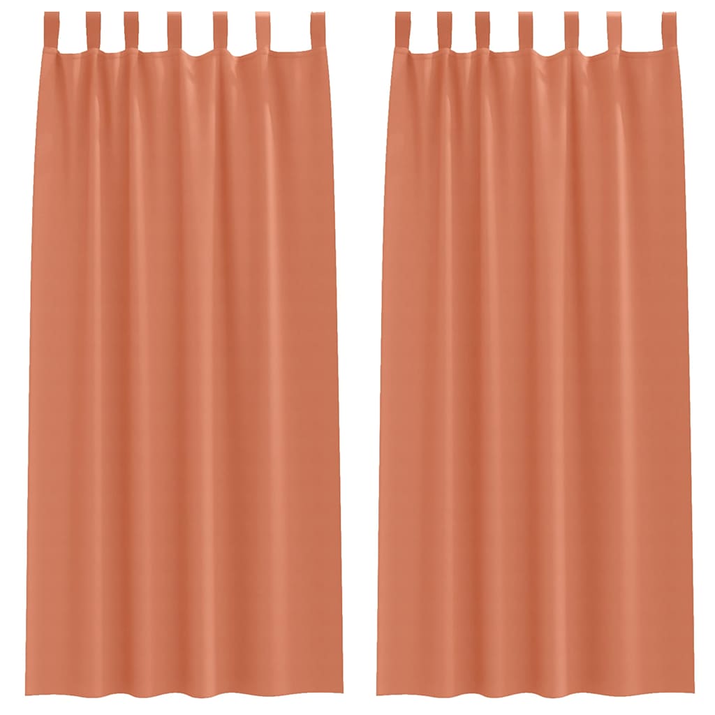 Zavjese za blackout s prstenovima 2 pcs Terakota 225 x 140 cm