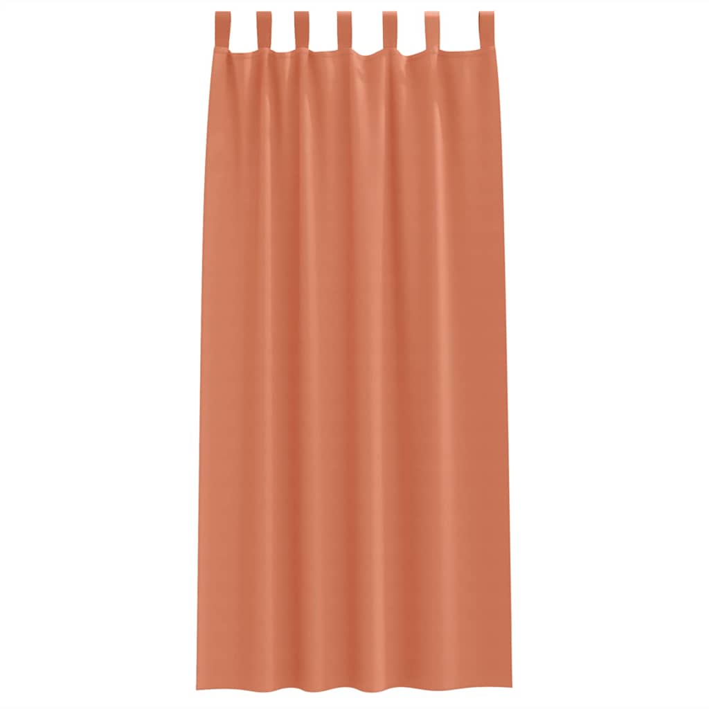 Zavjese za blackout s prstenovima 2 pcs Terakota 225 x 140 cm