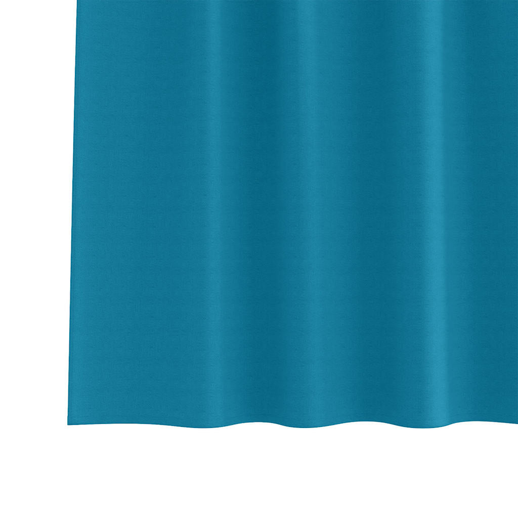 Zavjese za blackout s prstenovima 2 pcs Tirkizna 140 x 140 cm