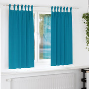 Zavjese za blackout s prstenovima 2 pcs Tirkizna 175 x 140 cm