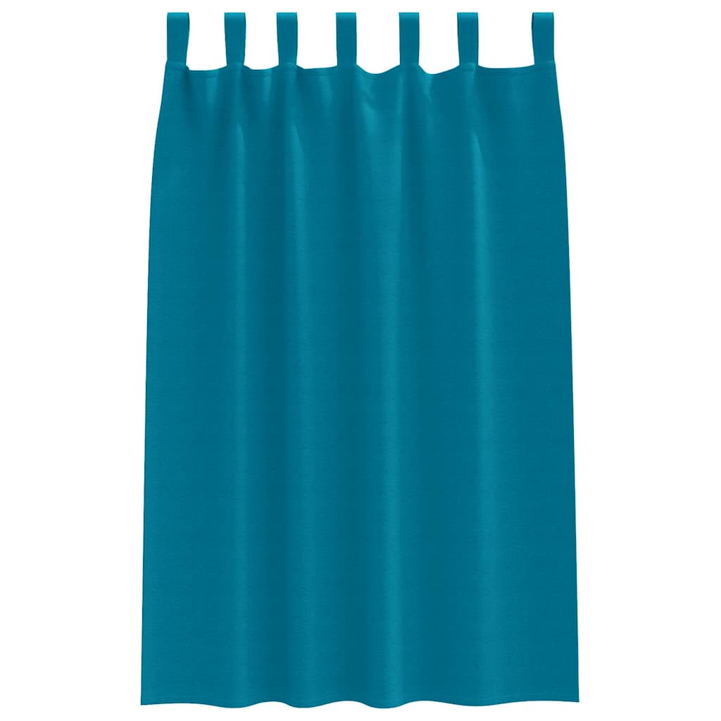 Zavjese za blackout s prstenovima 2 pcs Tirkizna 175 x 140 cm