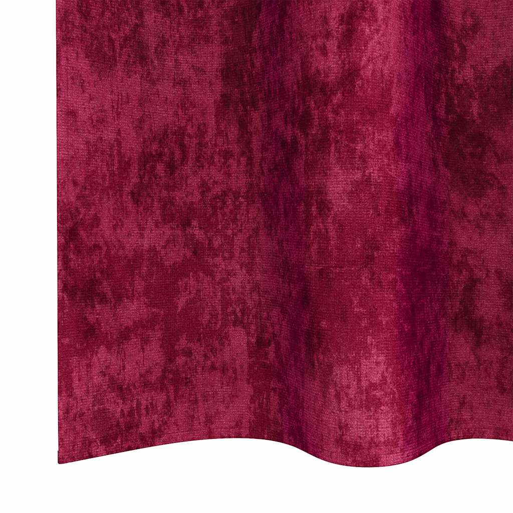 Baršunaste zavjese 2 pcs boja crnog vina 245 x 140 cm Baršun