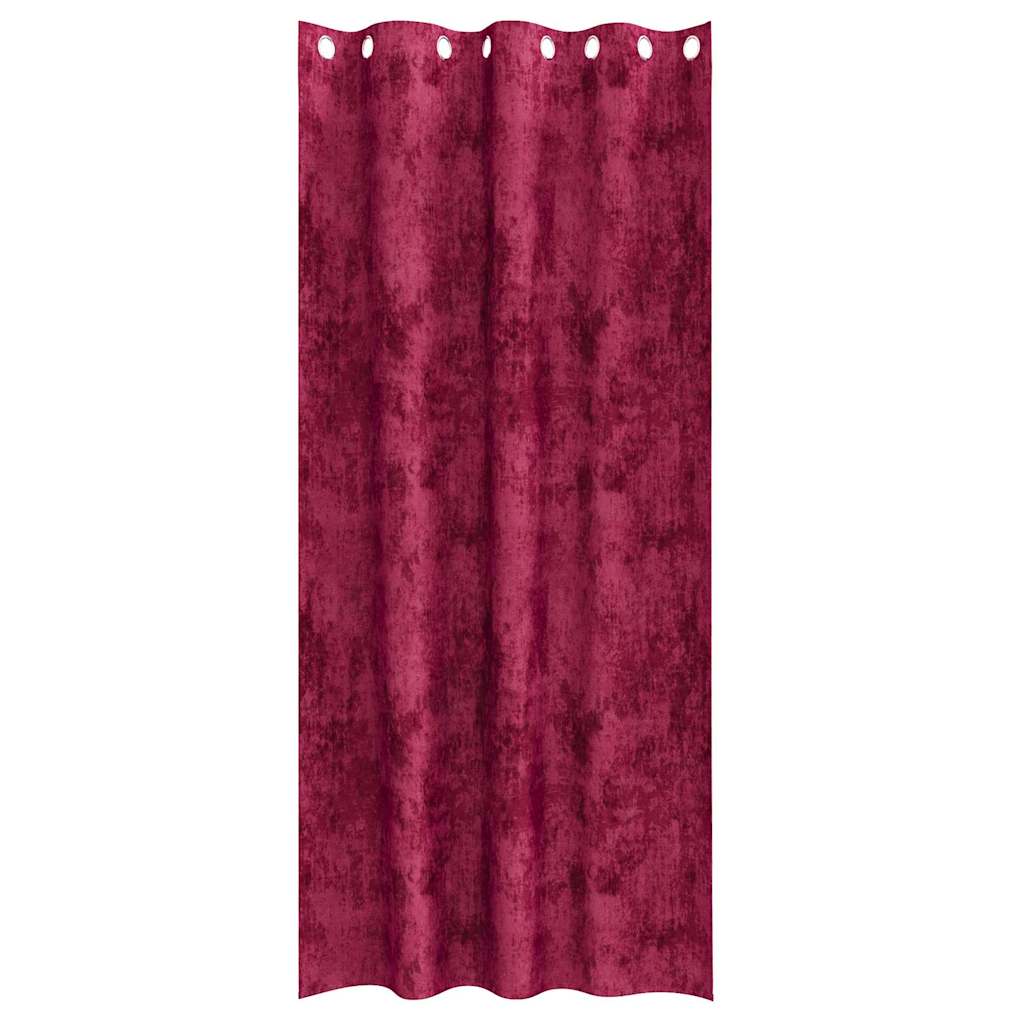 Baršunaste zavjese 2 pcs Vinska crvena 260 x 140 cm Baršun