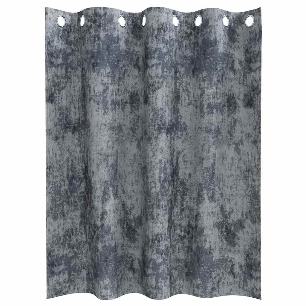 Baršunaste zavjese 2 pcs Srebrno Siva 140 x 140 cm Baršun