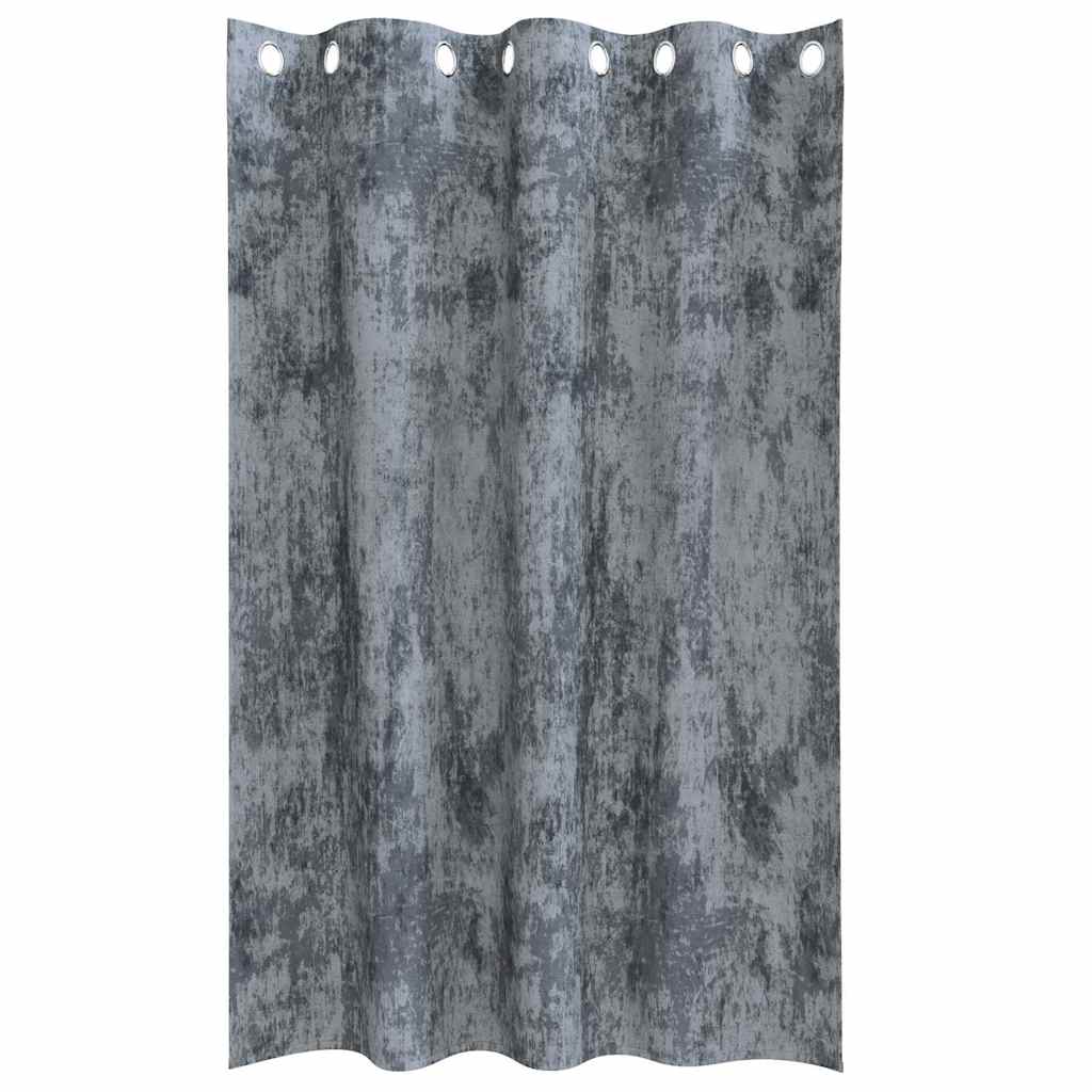 Baršunaste zavjese 2 pcs Srebrno Siva 175 x 140 cm Baršun