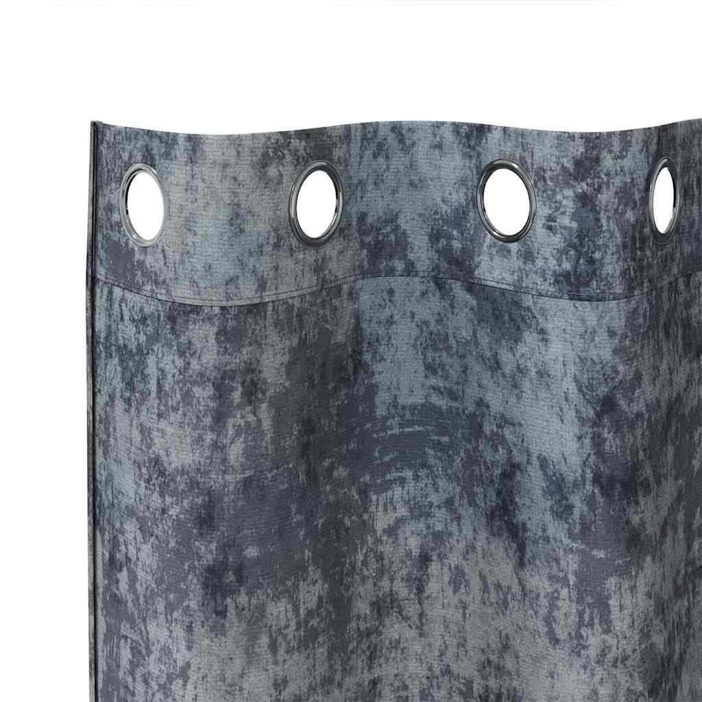 Baršunaste zavjese 2 pcs Srebrno Siva 245 x 140 cm Baršun