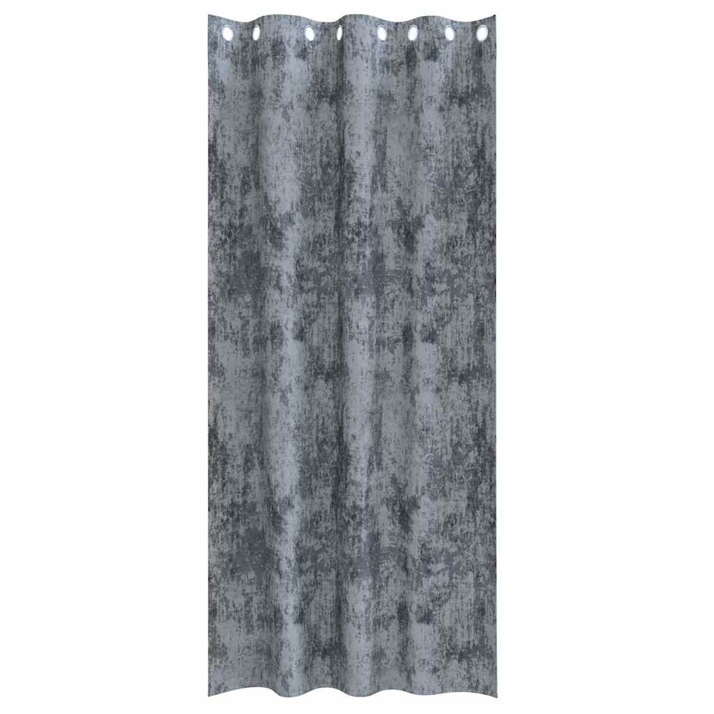 Baršunaste zavjese 2 pcs Srebrno Siva 260 x 140 cm Baršun