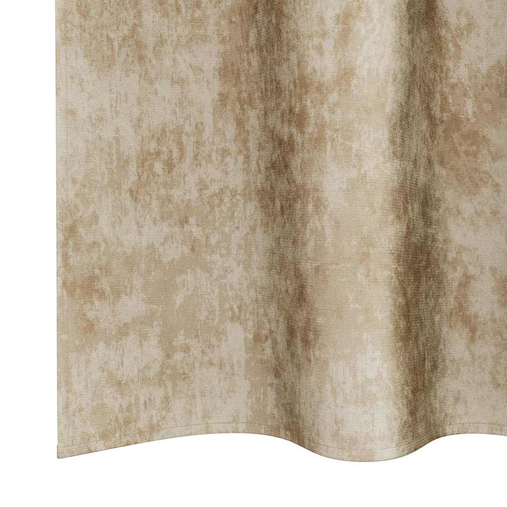 Baršunaste zavjese sa zavjesama 2 pcs Krema 225 x 140 cm Baršun