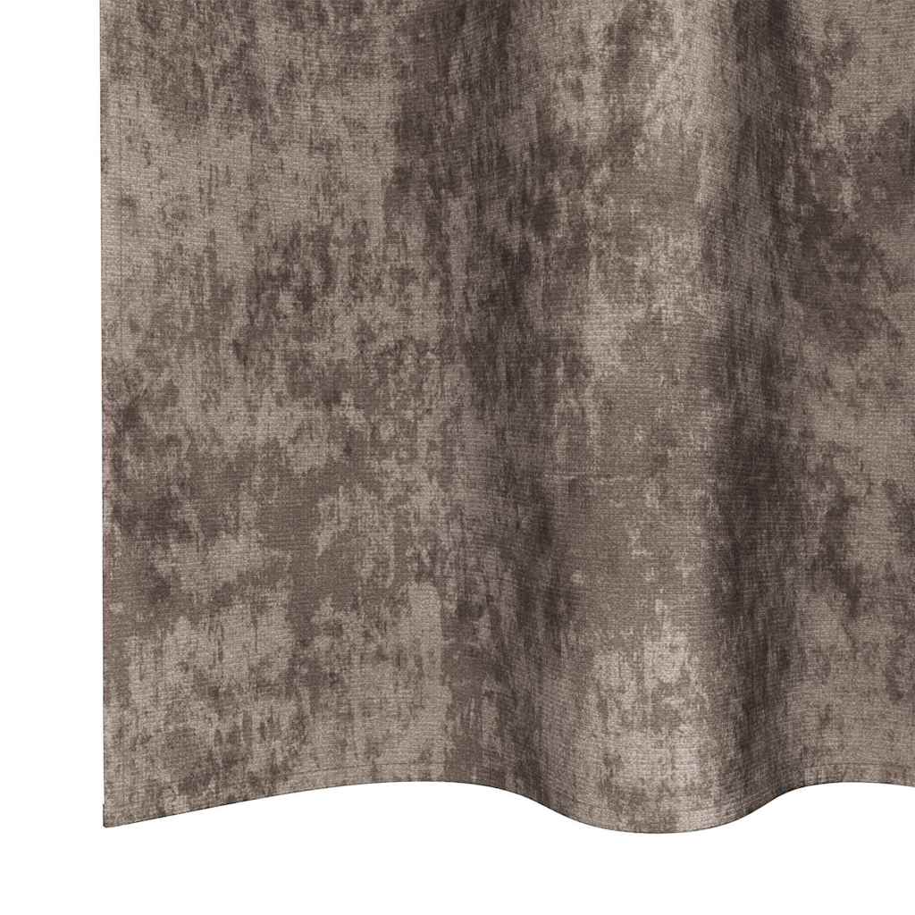 Baršunaste zavjese 2 pcs Boja cappuccina 175 x 140 cm Baršun