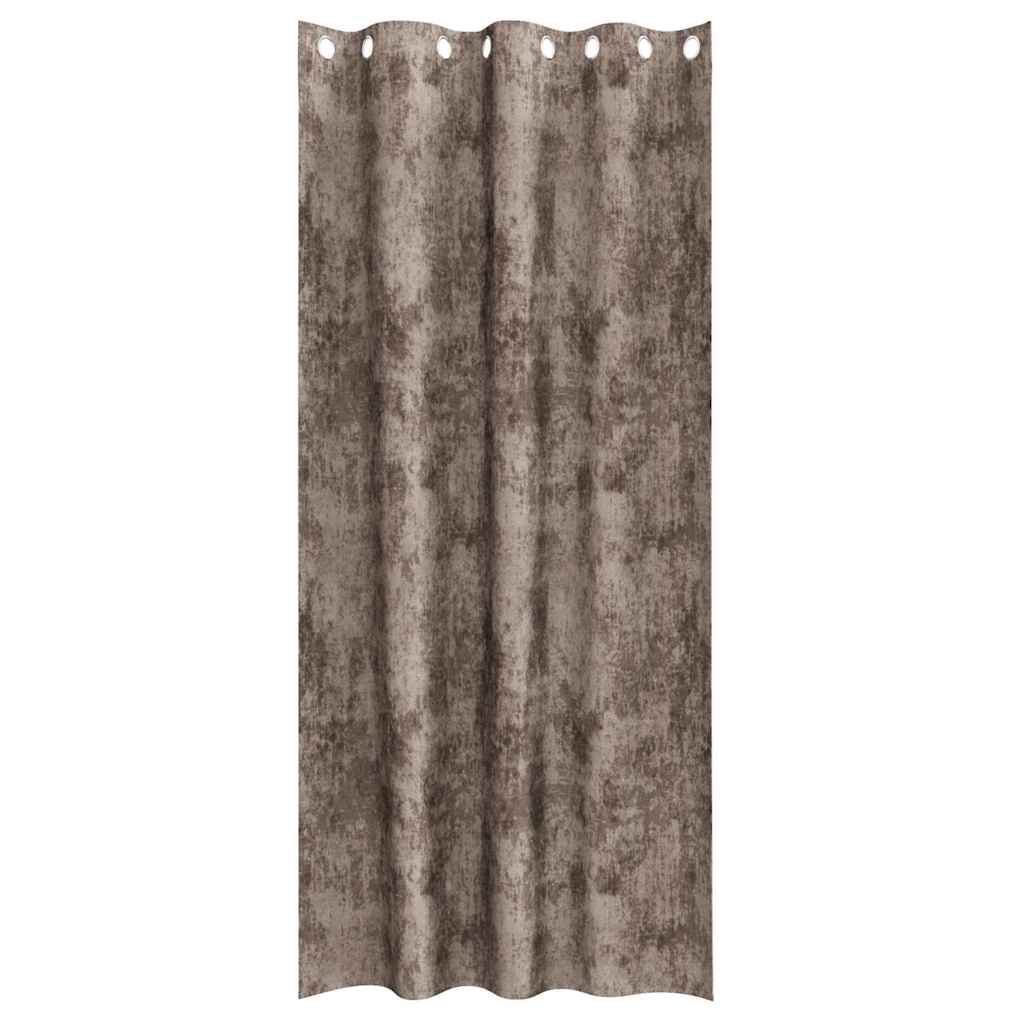 Baršunaste zavjese 2 pcs Boja cappuccina 260 x 140 cm Baršun