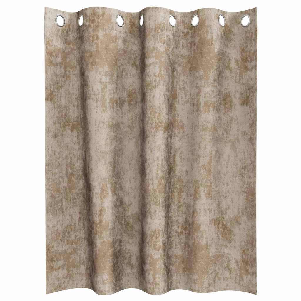 Baršunaste zavjese 2 pcs Šampanjca 140 x 140 cm Baršun