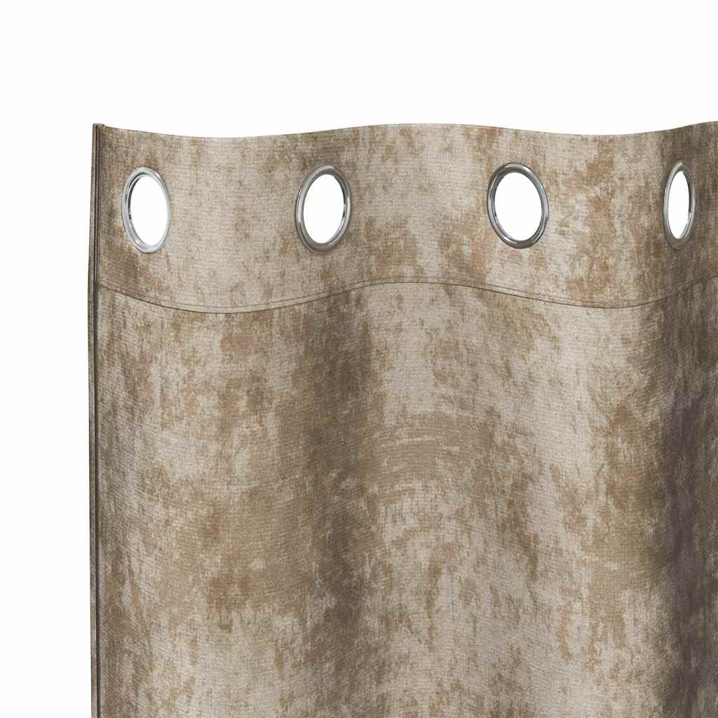 Baršunaste zavjese 2 pcs Šampanjca 175 x 140 cm Baršun