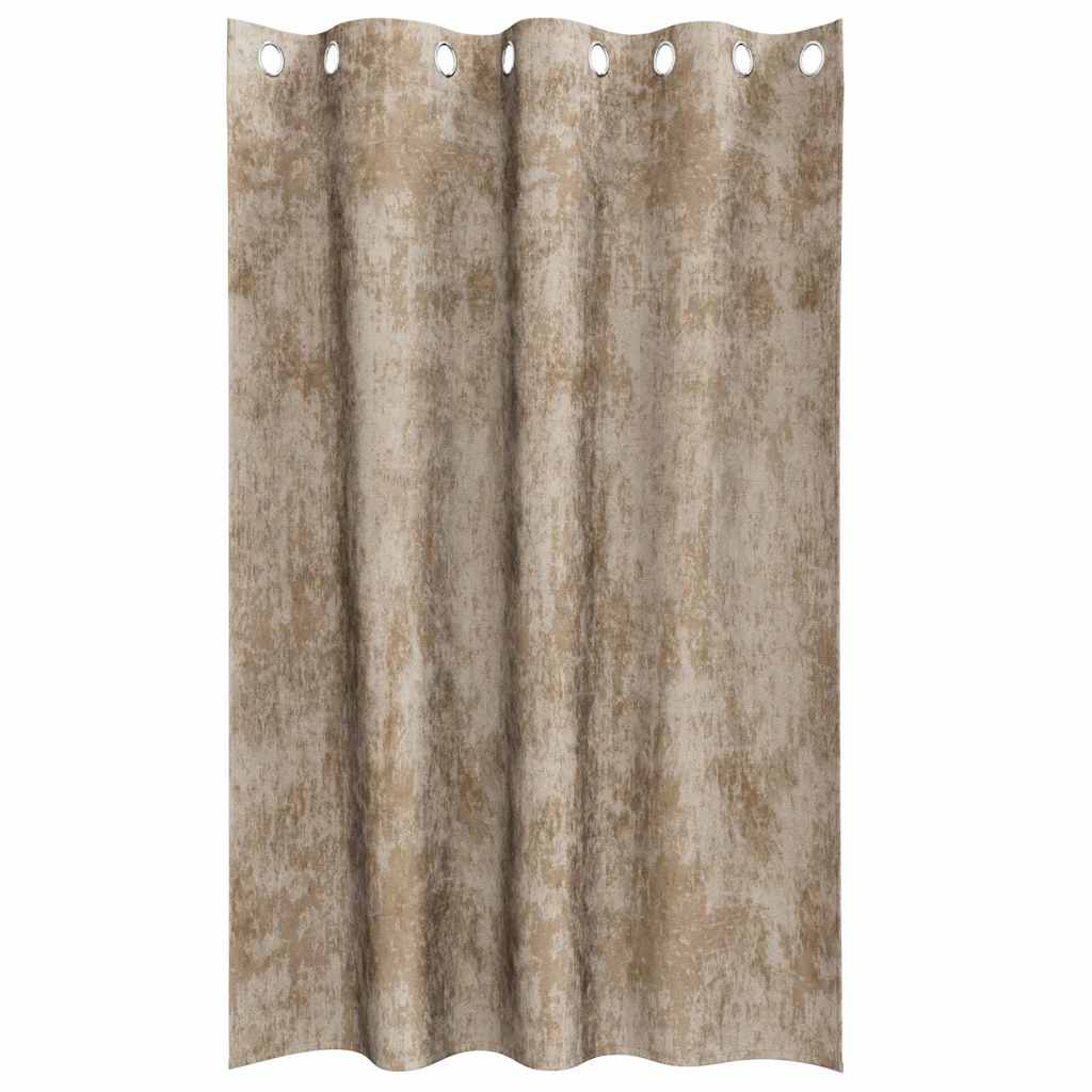 Baršunaste zavjese 2 pcs Šampanjca 175 x 140 cm Baršun