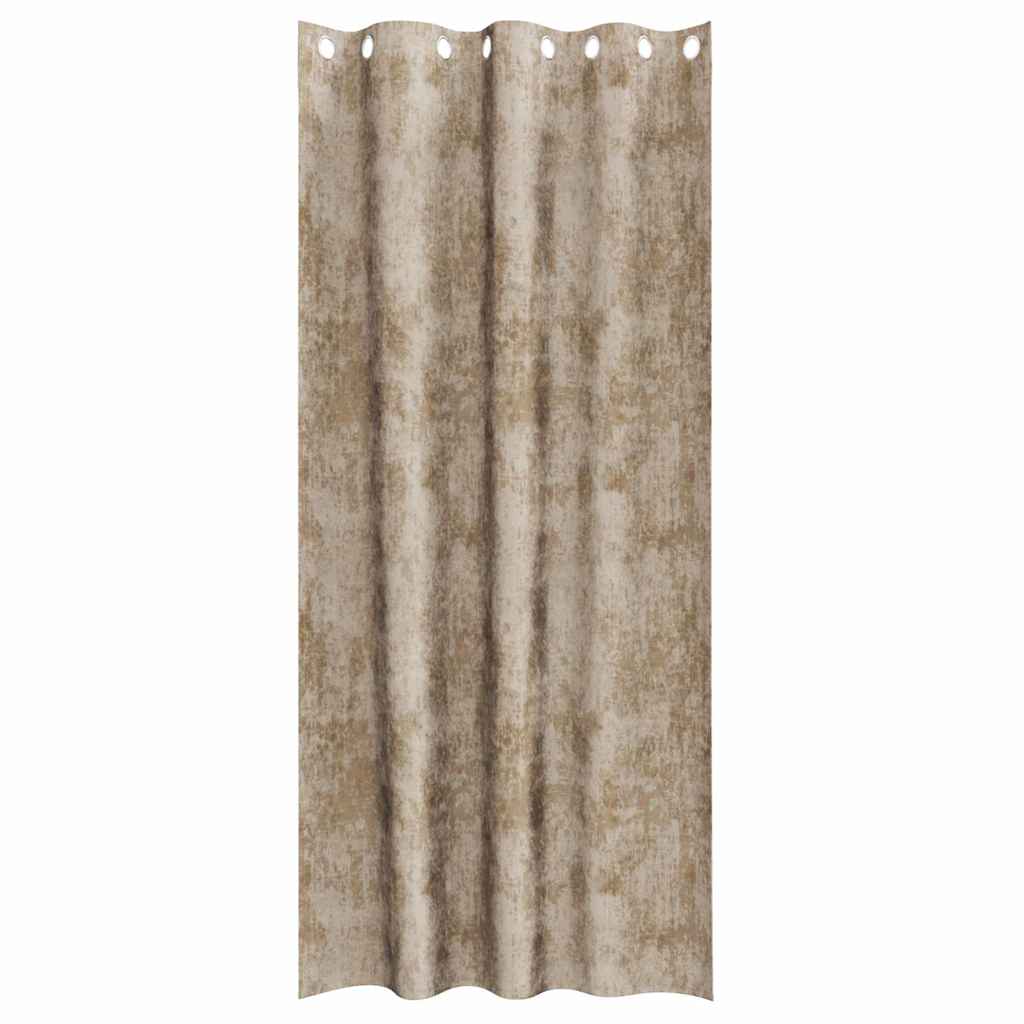 Baršunaste zavjese 2 pcs Šampanjca 260 x 140 cm Baršun