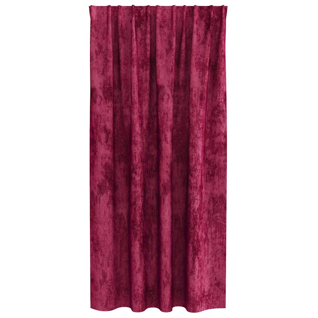 Baršunaste zavjese 2 pcs boja crnog vina 175 x 140 cm Baršun