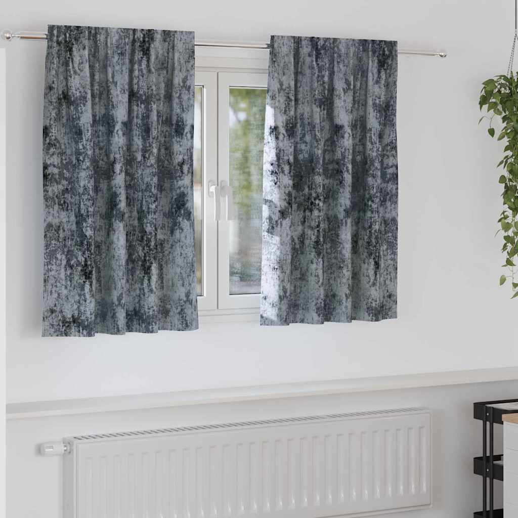 Baršunaste zavjese 2 pcs Srebrno Siva 140 x 140 cm Baršun