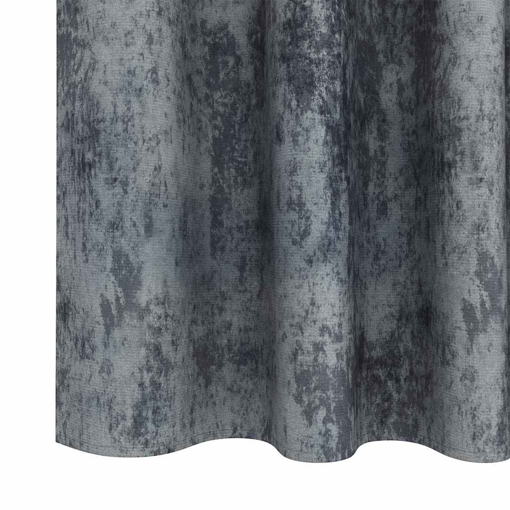 Baršunaste zavjese 2 pcs Srebrno Siva 260 x 140 cm Baršun