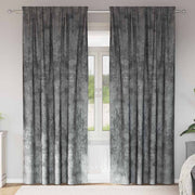 Baršunaste zavjese sa zavjesama 2 pcs Siva 225 x 140 cm Baršun
