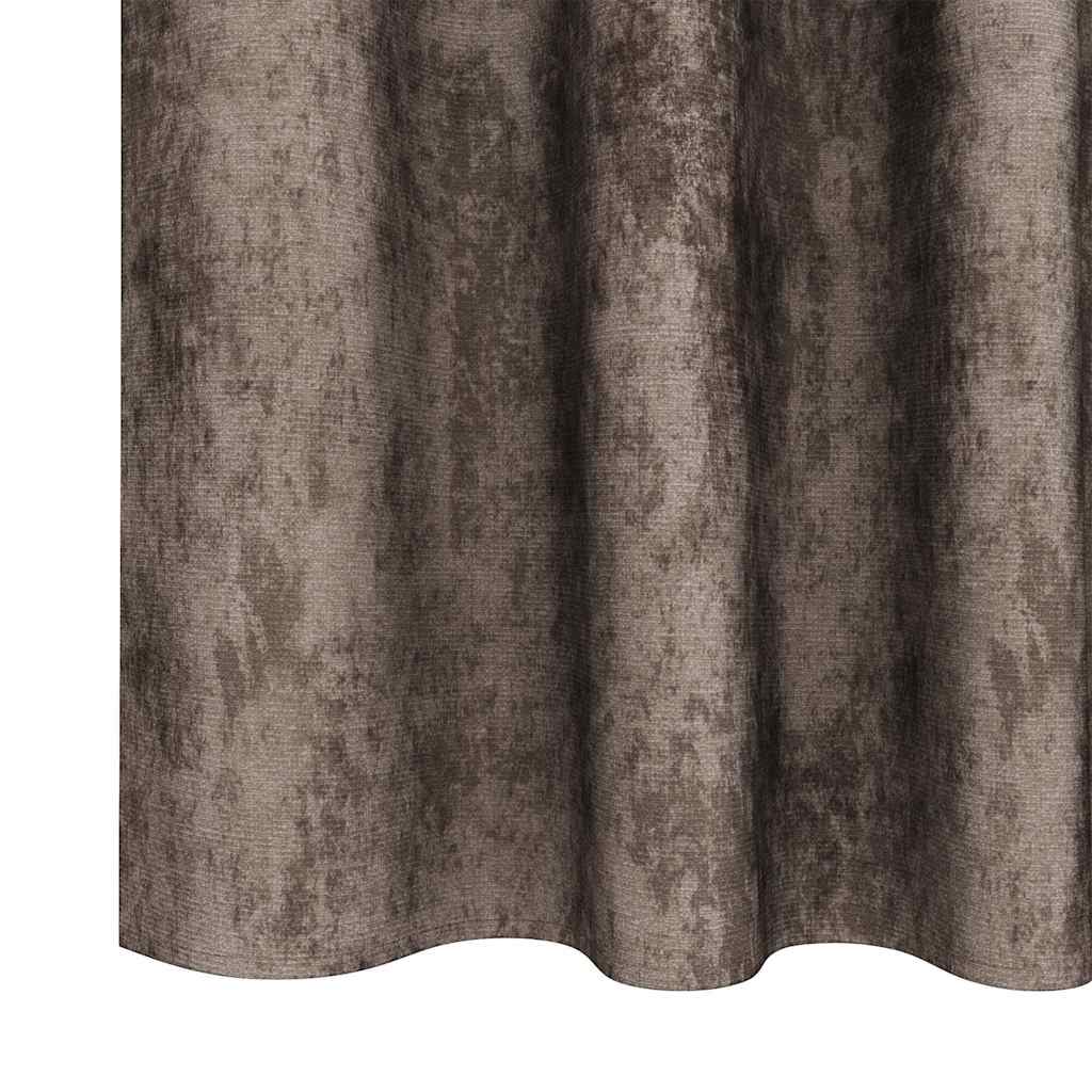 Baršunaste zavjese 2 pcs Boja cappuccina 140 x 140 cm Baršun