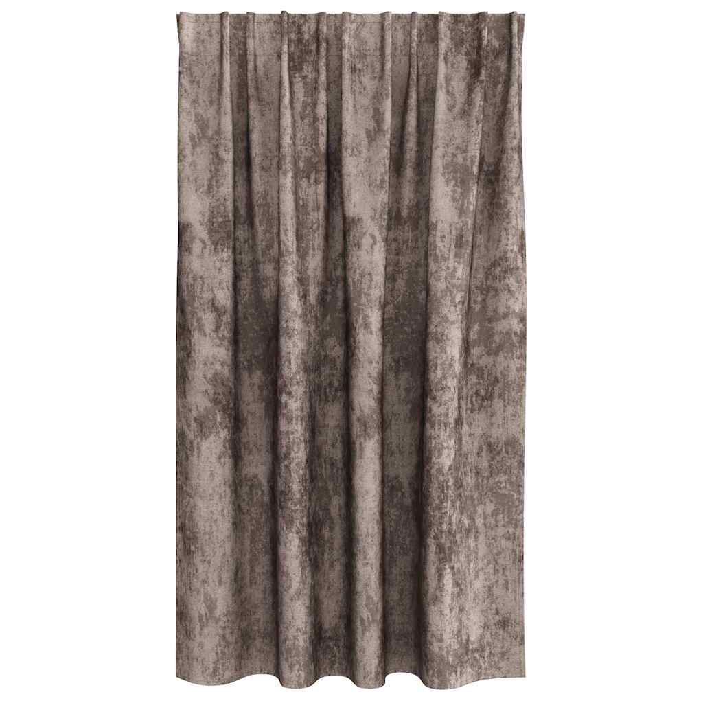 Baršunaste zavjese 2 pcs Boja cappuccina 140 x 140 cm Baršun