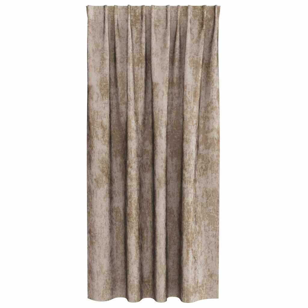 Baršunaste zavjese 2 pcs Šampanjca 175 x 140 cm Baršun