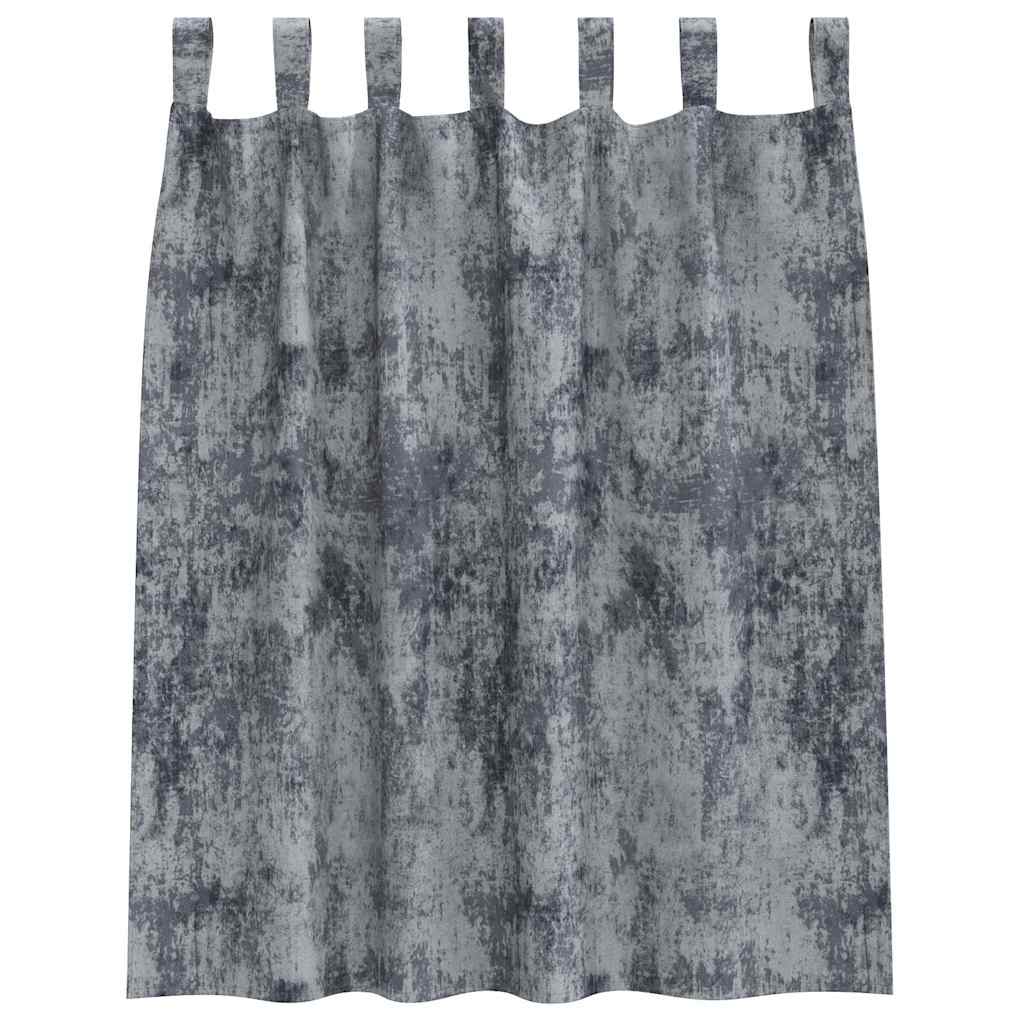 Baršunaste zavjese 2 pcs Srebrno Siva 140 x 140 cm Baršun